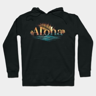 Aloha Hawaiian Retro Vintage Style Hoodie